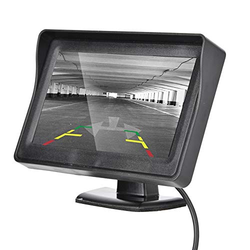 4,3-Zoll-LCD-Farb-Auto-Display Rückansicht Externer Monitor Für Auto-Rückfahrkamera Auto-Rückansicht Monitor Auto-LCD-Externes Auto-Display Geeignet für alle Arten von Fahrzeugen.