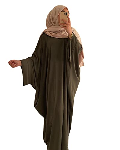 Damen Kleid Muslimische Gebet Abaya Islamische Robe Maxi Afrikanischer Kaftan Türkei Islam Dubai Türkei Kleid in voller Länge ohne Hijab