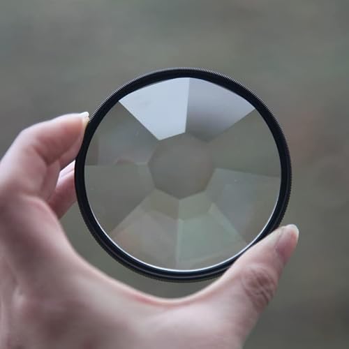 YONGERN Kameraglas 77mm Kaleidoskop Prisma Filter Fotografie Vordergrund Unschärfe Film- und Fernsehprops SLR Zubehörfilter