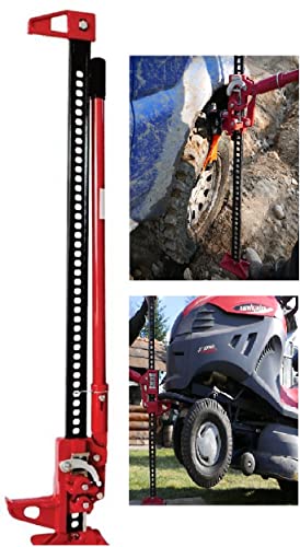 Farm Jack Hi-Lift Allzweckheber Zahnstangenheber 3 Ton 121cm | Wagenheber Suv 105cm Hubhöhe | hebebühne auto zubehör männer | Rasentraktor Zubehör | forst zubehör | offroad zubehör auto | kfz zubehör