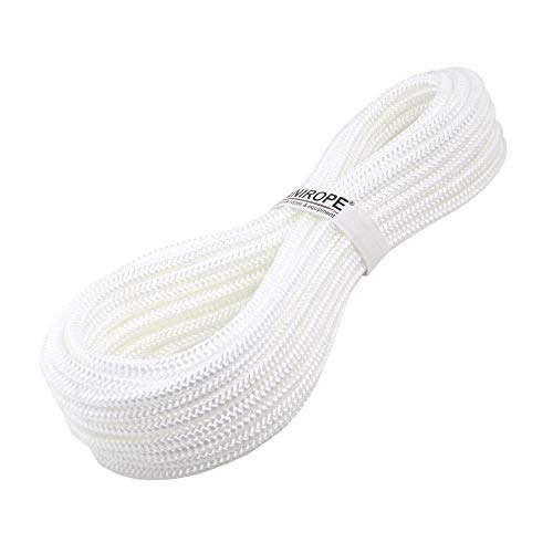 Kanirope® PP Seil Polypropylenseil MULTIBRAID 12mm 20m Farbe Weiß (0100) 16x geflochten