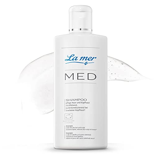 La mer MED Shampoo - Mildes und schonendes Shampoo für empfindliche Kopfhaut - Juckreizreduzierend bei trockener Kopfhaut - Pflegt gereizte Kopfhaut - Schützt vor Austrocknung- 200 ml