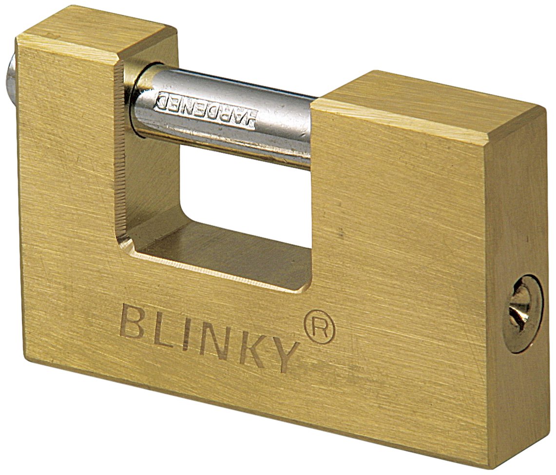 Blinky 26525 – 87 Vorhängeschloss aus Messing für Türen schwere 90 mm