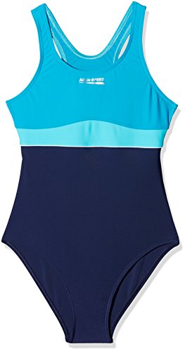 Aqua Speed Mädchen Emily Girls Swimwear Baby and Toddler Swim Nappy, Blau(Navy/Turquoise/Light Turquoise), Size 146