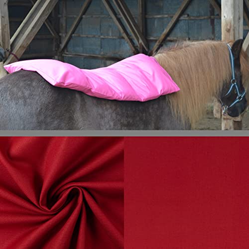 Teichwerk Dinkelspelzkissen Wärmekissen für Pferde Ponys Esel 1 farbig Burgundy Füllung Premium