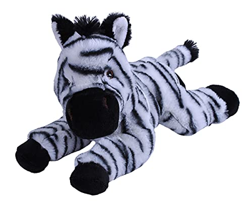 Wild Republic Ecokins Zebra, Kuscheltier aus Stoff, Nachhaltiges Spielzeug, Baby Geschenk zur Geburt von Jungen und Mädchen, Stofftier 30 cm