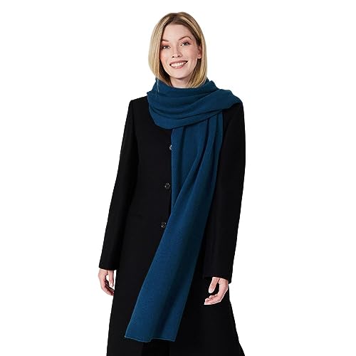 Style & Republic Kaschmir Schal Damen aus 100% Cashmere - dein kuscheliger Premium Schal für stilvolle Herbst- & Winter-Momente - Dark slate Blue