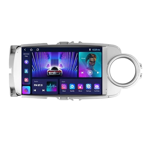 Android 11 Autoradio Für Toyota Yaris 2012-2017 9 Zoll Touchscreen Eingebaut Carplay & Android Auto Mit GPS Navigation Lenkradsteuerung DSP RDS Bluetooth 4G WiFi HiFi Rückfahrkamera (Color : B, Size