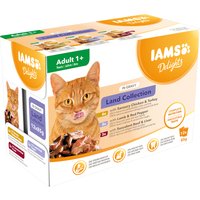 IAMS Delights Adult Land Mix - 48 x 85 g in Sauce
