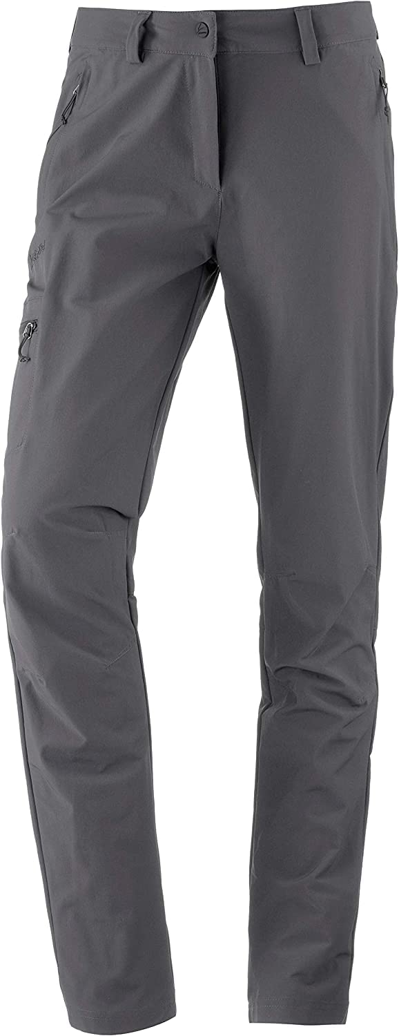 Schöffel Damen Pants Ascona, leichte und komfortable Wanderhose für Frauen, vielseitige Outdoor Hose mit optimaler Passform und praktischen Taschen, asphalt, 44