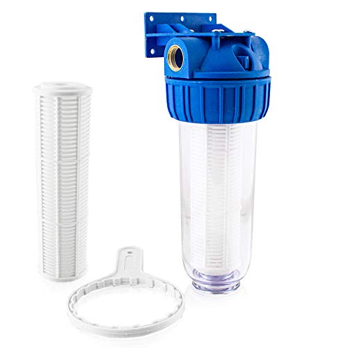 Bituxx Wasserfilter Vorfilter Schmutzfilter Pumpen Hauswasserwerke 4000L/h (Vorfilter 3/4" + Nylon Filter)