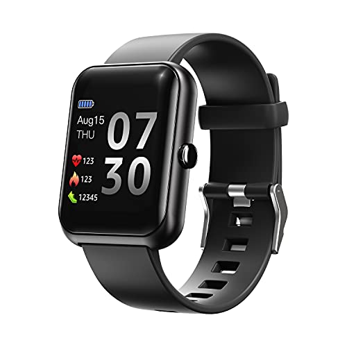 SUPBRO Smartwatch Fitness Armband Tracker 1,3" Herzfrequenzmessungen Schlafüberwachung Smartphone-Benachrichtigungen wasserdicht Fitness-Tracker für Herren Damen