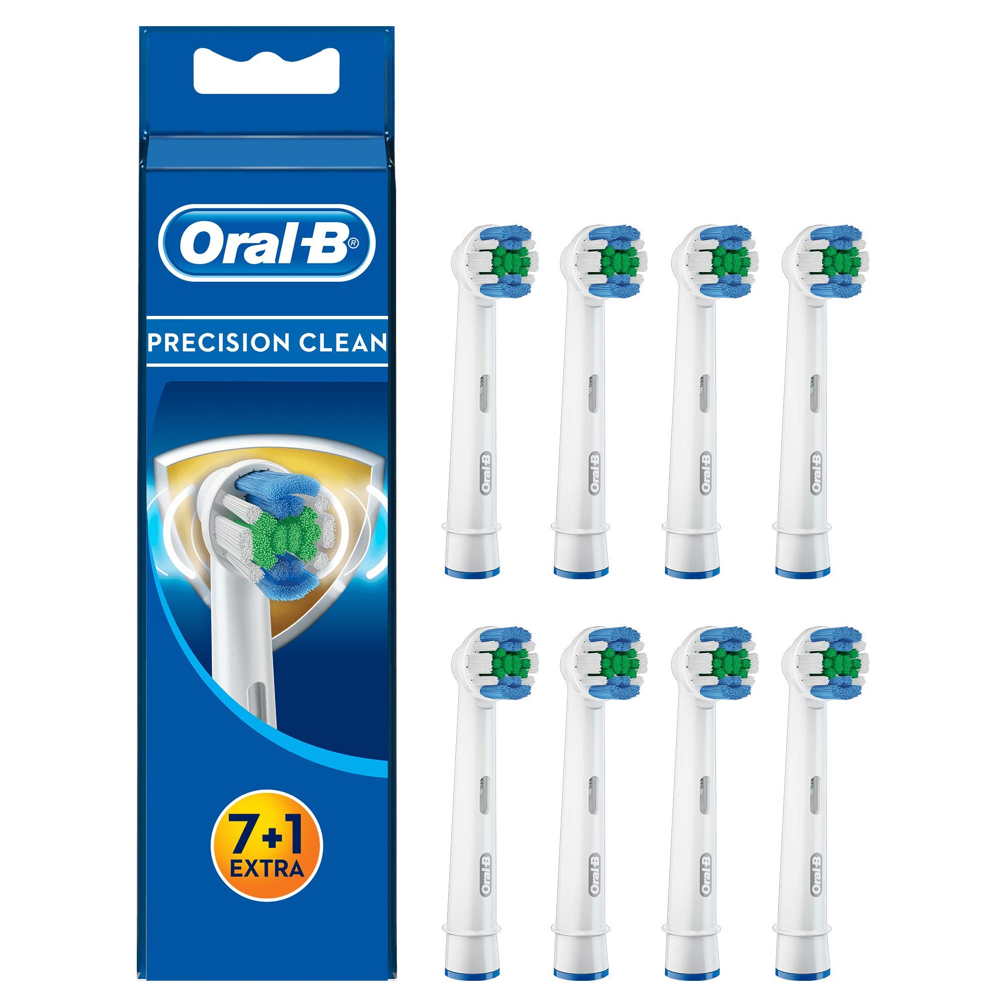 Oral-B Precision Clean Aufsteckbürsten mit Bakterienschutz, 7+1 Stück