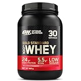 Optimum Nutrition ON Gold Standard Whey Protein Pulver, Eiweißpulver Muskelaufbau mit Glutamin und Aminosäuren, natürlich enthaltene BCAA, Chocolate Hazelnut, 28 Portionen, 900g