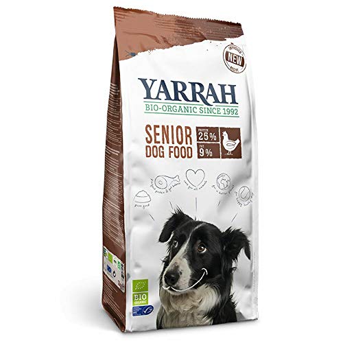 Yarrah Bio Hundefutter Fisch und Huhn für Senior Hunde, 1er Pack (1 x 10 kg)