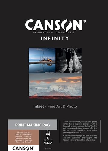 Canson 206111007 PrintMaKing Rag Box, Photopapier, A3