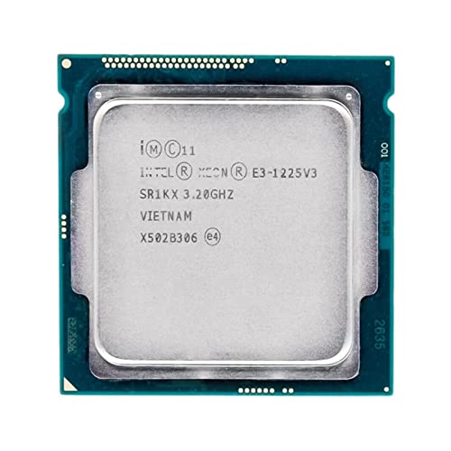 chunx CPU kompatibel mit Intel Xeon E3 1225 V3 E3 1225V3 Prozessor 3,2 GHz Quad-Core CPU 8M 84W LGA 1150 CPUs