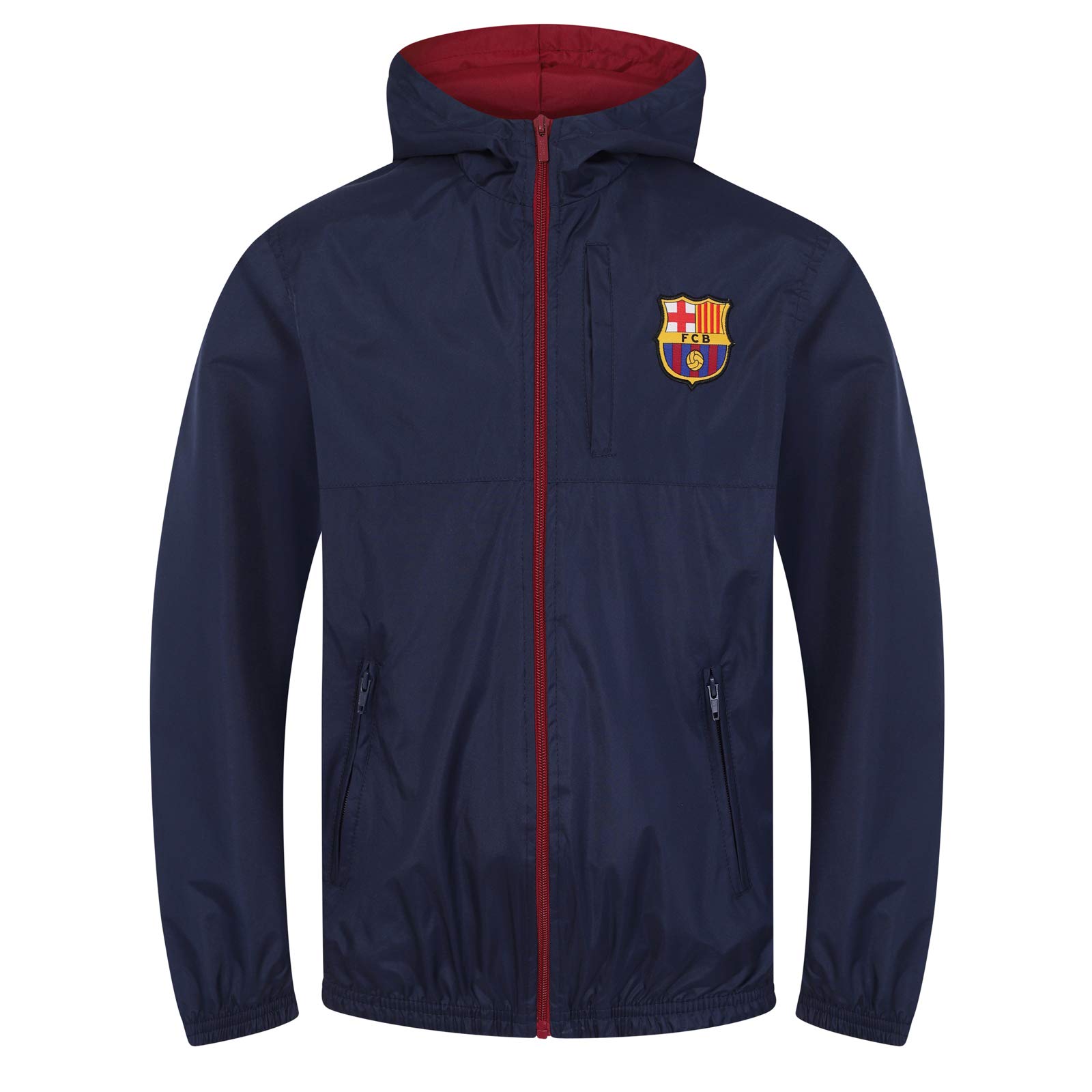 FC Barcelona - Jungen Wind- und Regenjacke - Offizielles Merchandise - Geschenk für Fußballfans - 6-7 Jahre
