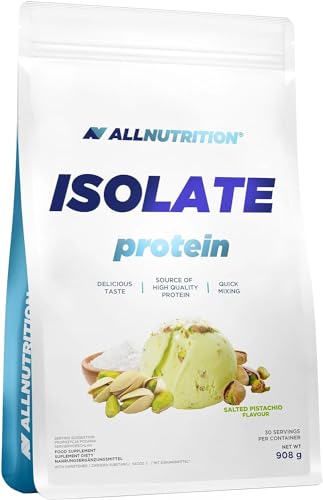ALLNUTRITION Isolate Protein Proteinergänzung - Nahrungsergänzungsmittel - Protein-Nahrungsergänzungen - 25,5g Eiweiß pro Portion - Geringer Zuckergehalt, Schnelle Aufnahme - 908 g Raspberry Pineapple
