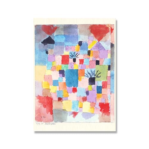 ZENCIX Paul Klee Poster und Drucke Klassische Aquarell Wandkunst Paul Klee Leinwand Gemälde Illustration Paul Klee Bilder für Wohnkultur 40x60cm Kein Rahmen