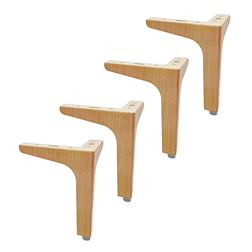 4 Stück Möbelbeine, SofaFüße Moderne Metall dreieckig Möbelfüße für Schrank, Sofa, Couch, Stuhl, DIY Schrankfüße,13cm