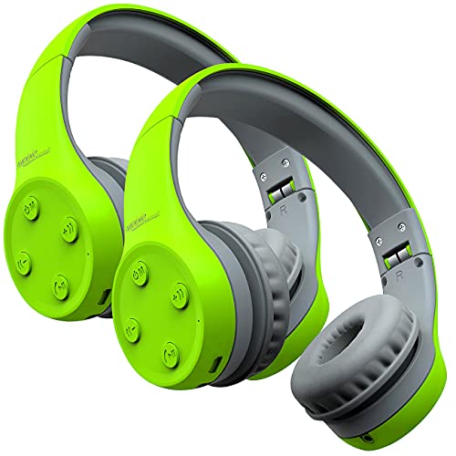 auvisio 2er-Set Over-Ear-Stereo-Headset für Kinder, Lautstärke-Begrenzung, BT5