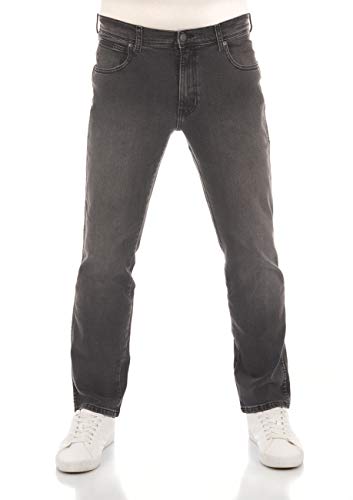 Wrangler Herren Jeans Regular Fit Texas Stretch Hose Grau Authentic Straight Jeanshose Denim Hose Baumwolle Grey w40, Farbe: Super Grey, Größe: 40W / 32L