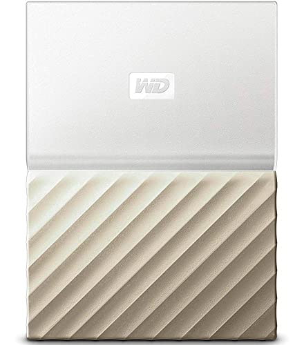 WD My Passport Ultra 4TB External Hard Drive - White/Gold