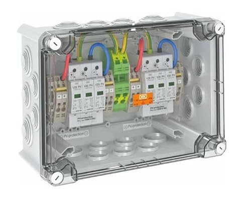 Überspannungsschutz Photovoltaik Systemlösung für Wechselrichter mit 2x MPP-Tracker im Gehäuse IP65