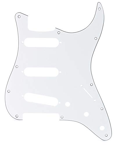 Fender 099-1360-000 Standard Stratocaster Pickguard SSS White - Pickguard