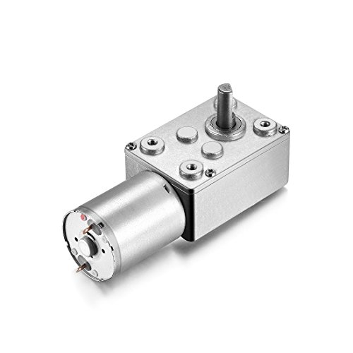 DC 24V Reduction Elektromotor High Torque Worm Getriebemotor mit Getriebe für Windows, Türöffner, Miniaturwinde (0.6 RPM, 24 Volt)