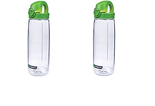 Nalgene Trinkflasche Everyday OTF, Clear/Green Set of 2