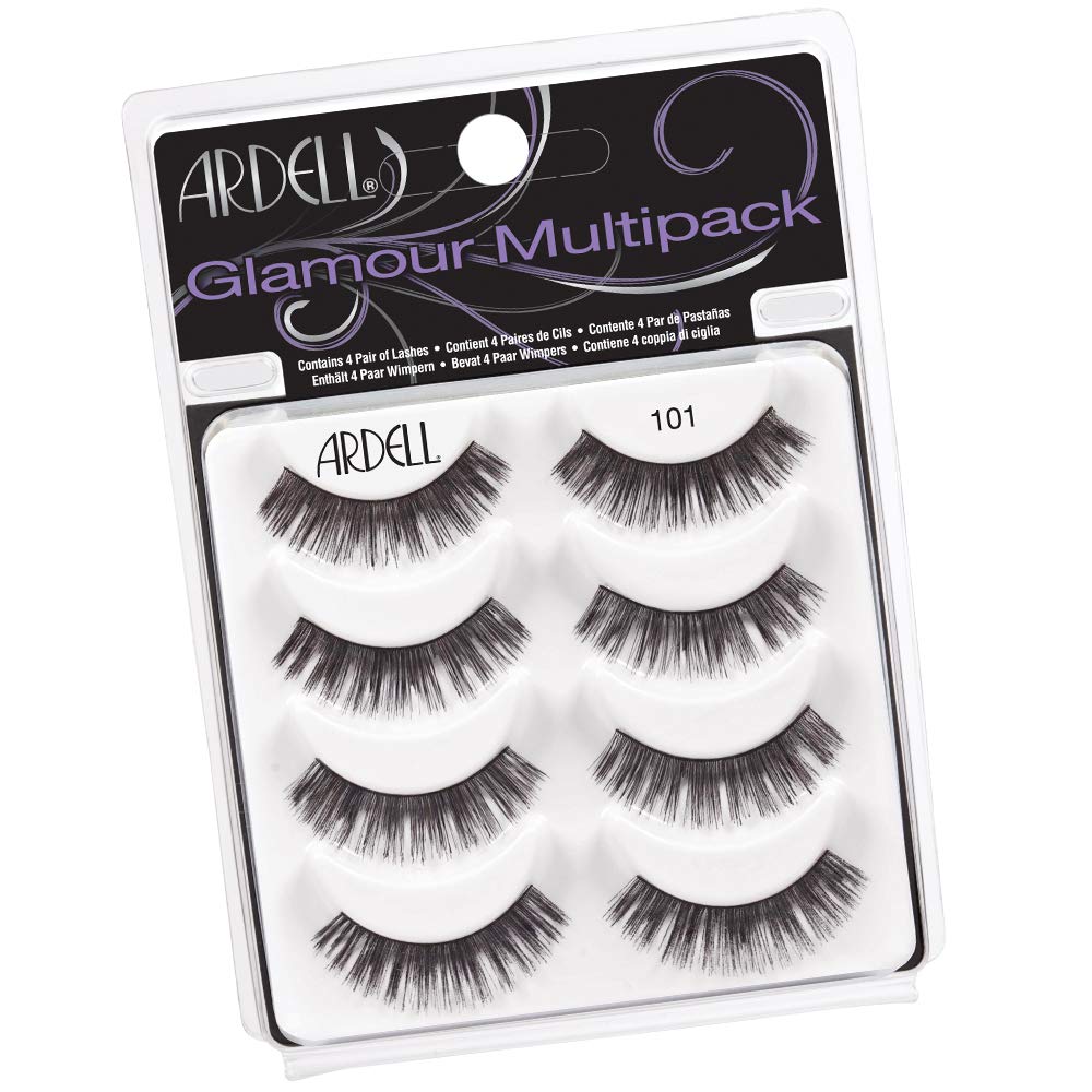 Ardell Glamour Multipack 4 Pair Lashes,101 Demi Black by Ardelll by Ardelll