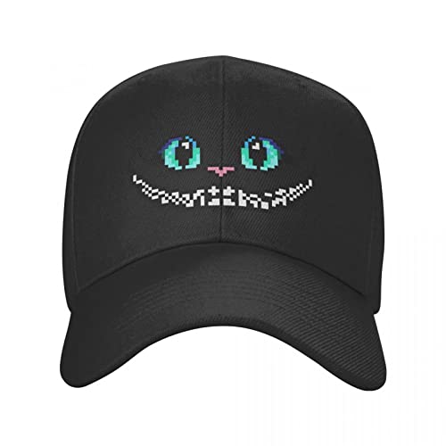 Baseball Cap Punk Cute Cheshires Cat Baseball Cap für Herren Damen Verstellbarer Dad Hat Performance Snapback Caps Trucker Hats