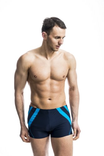 Zagano Badehose Herren Badehose, Enge Schwimmhose für Männer mit Zip Pocket und Kordelzug, Shorts XL, hergestellt in der EU