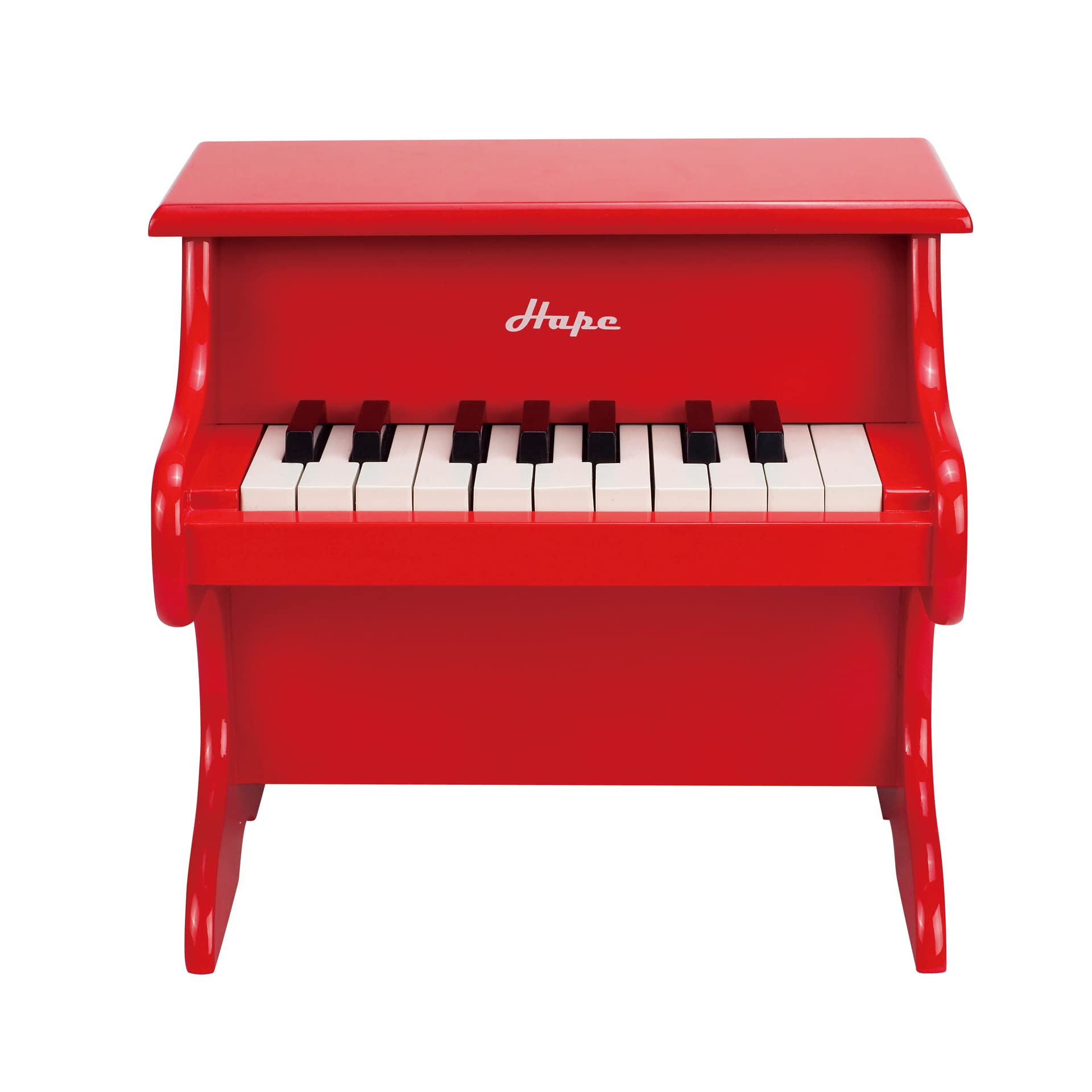Hape Spielzeug-Klavier | Mit 18 Tasten, Musikinstrument für Kinder aus Holz, Rot