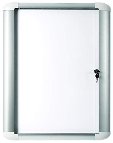 Magnetische Wandtafel, Aluminiumrahmen für innen und außen, abschließbar, Innenformat 45 x 62,4 cm (4 x A4)
