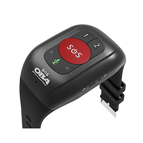 GPS-Armband, 4G, WLAN, SOS-Anruf, Stürzen, GPS-Position, Herzfrequenz, Temperatur, wasserdicht IP 67