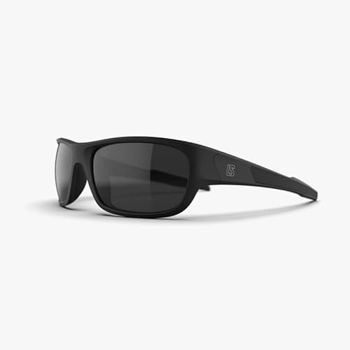 LOUBSOL - Allos schwarz gefrostet – Sonnenbrille – einfarbig – einzigartig – einfarbig