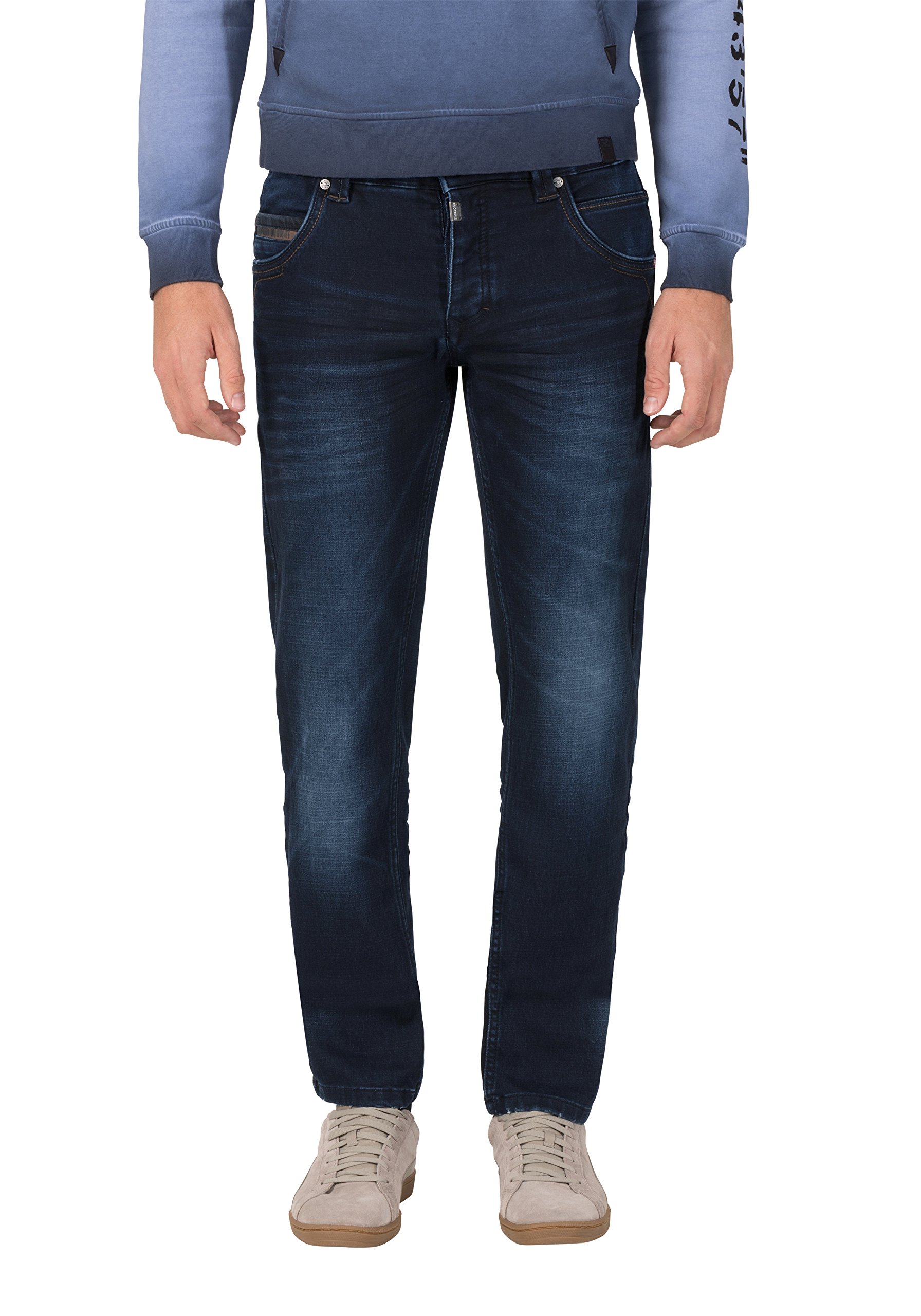 Timezone Herren Regular RyanTZ Straight Jeans, Blau (Blue-Black Wash 3202), W31/L32