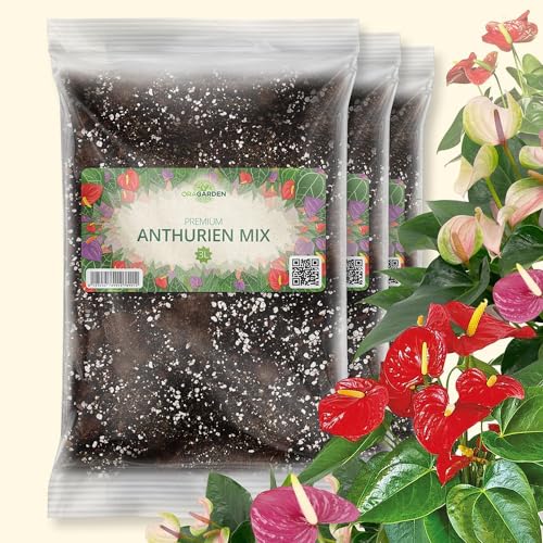 OraGarden Anthurien Erde Blumenerde für Anthurium Premium Qualität (9L)