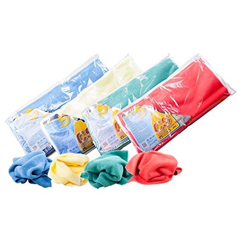 Unbekannt Innotec Clean & Shine Towel 4er Set (je 1 STK. Blau/Rot/Grün/Gelb) Wabenstrukturtücher Putztücher Reinigungstücher