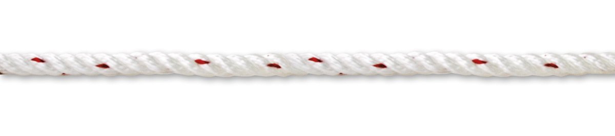 Chapuis NP8 Polyamid-Seil, 1,3 T, Durchmesser 8 mm, Spule 120 m, Weiß/Rot
