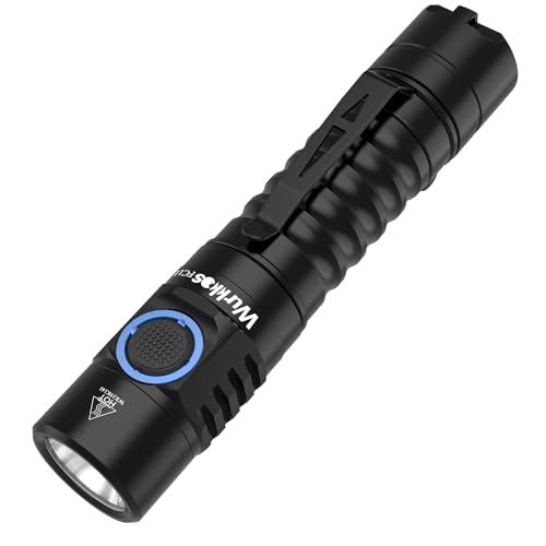 Wurkkos FC11C LED-Taschenlampe, wiederaufladbar, USB C, max. 1300 Lumen, geregelter Ausgang, superhelle Taschenlampe, IP67 EDC-Taschenlampe mit magnetischer Endkappe, für Camping, Wandern, Notfall