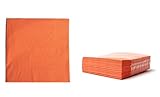 Zelltuchservietten Tissue 33x33 cm, 2-lagig, 1/4 Falz orange, 2400 Stück je Karton, Servietten intensive Farben, hochwertige Tischdekoration günstig kaufen (orange)