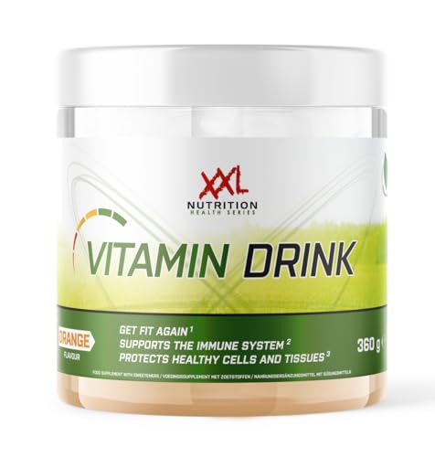 XXL Nutrition - Vitamin Drink - Vitamin Getränke, Getränkepulver, Vitamine und Mineralien - Orange - 360 Gramm