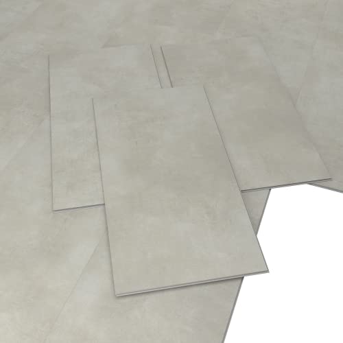 ARTENS - PVC Bodenbelag URBAN - Click Vinyl-Fliesen - Vinylboden - Betoneffekt - Medio - URBAN- Dicke 4 mm - 1,47 m²/ 8 Fliesen