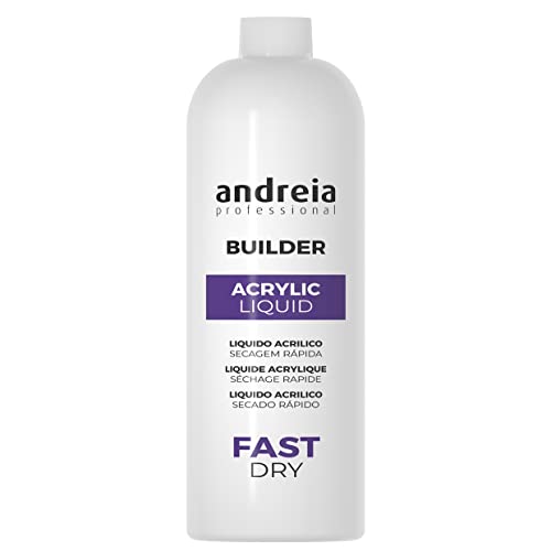 Andreia Profi Nagelbauer Acryl Monomer Liquid - Fast Dry 1000ml - Für Profis - Quick Dry - Salonqualität Starke Haftverlängerungen
