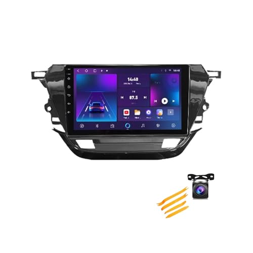 Autoradio Bluetooth Autoradio mit DAB Navi Android für Opel Corsa F 2019-2023 Plug-and-Play Auto-Multimedia-Player mit 1080P HD-Touchscreen DAB/GPS (Color : T3L 2+32G)