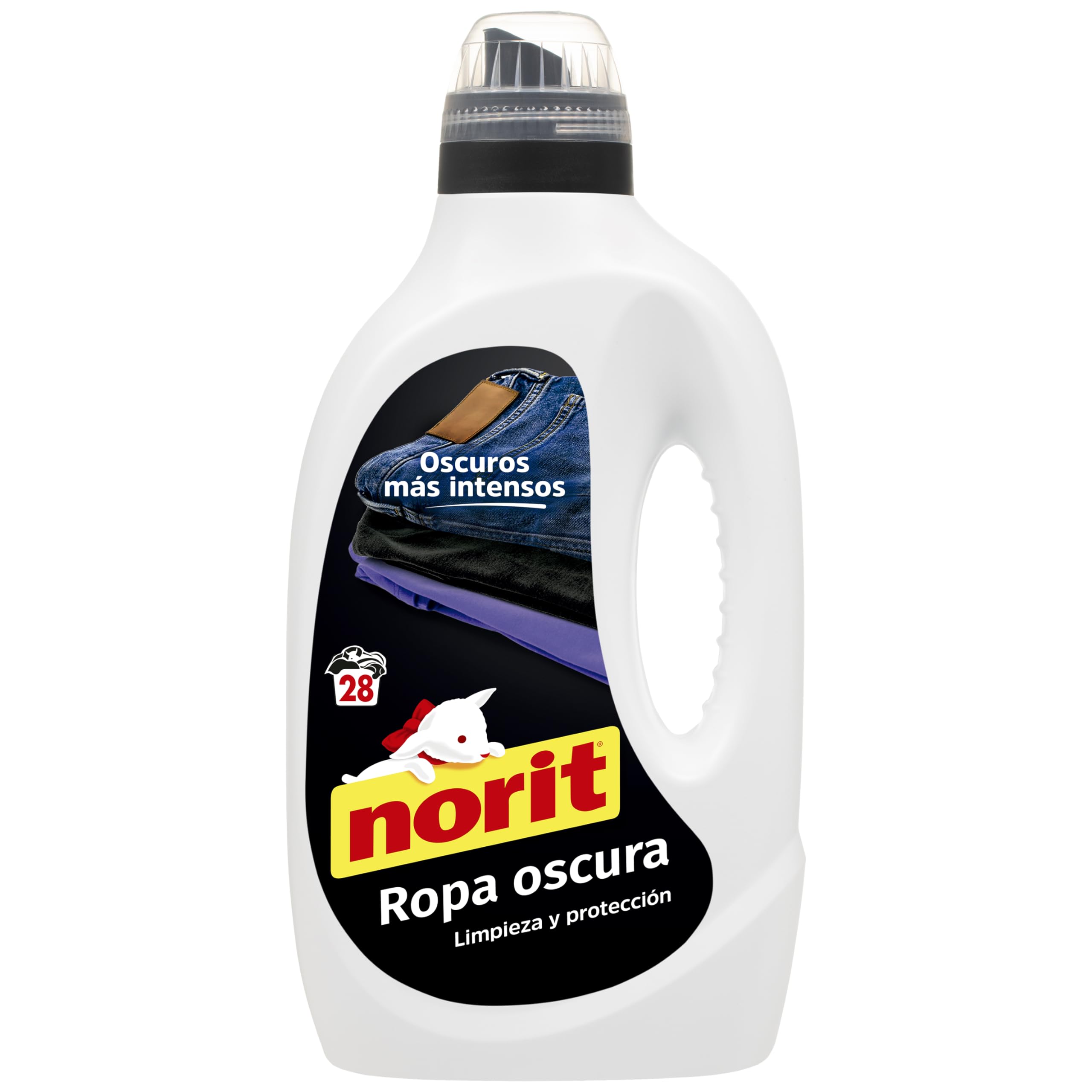 Norit - Flüssigwaschmittel für dunkle und schwarze Wäsche, 28 Waschgänge, 1500 ml